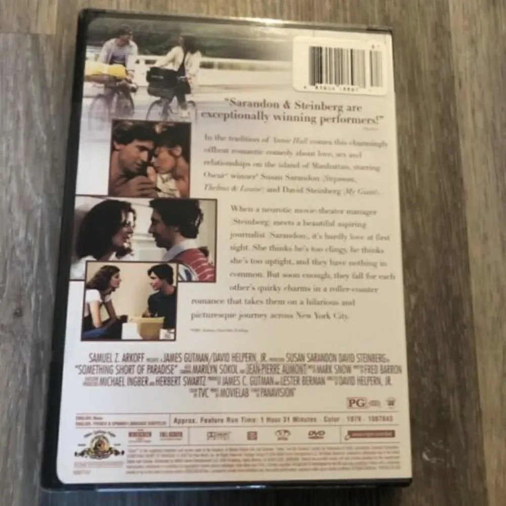 *SOMETHING SHORT OF PARADISE DVD Susan Sarandon 1979/  Released DVD 2005